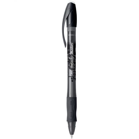 Długopis wymazywalny żelowy Bic Gelocity 0.7mm Czarny